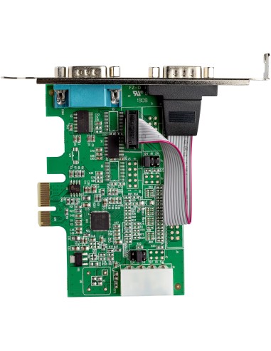 Tarjeta PCI Express Adaptadora de 2 Puertos Serie RS232 - Tarjeta Controladora Serial PCIe RS232 - PCIe a DB9 UART16950 - Tarje