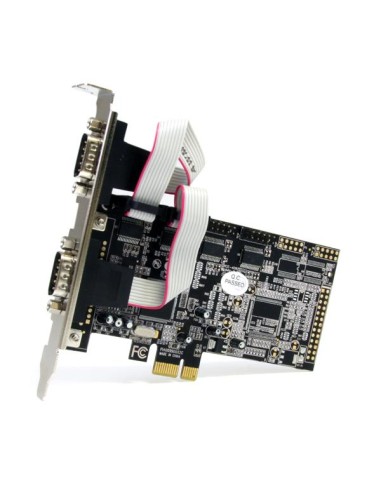 Tarjeta Adaptadora PCI Express PCIe de 4 Puertos Serie RS232 UART 16550 Serial DB9