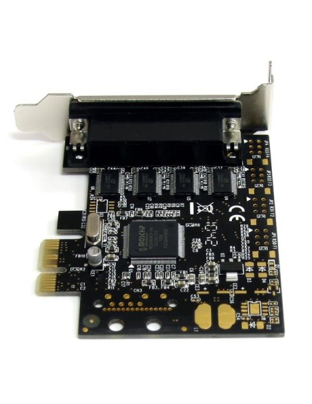 Tarjeta Adaptadora PCI Express PCIe de 4 Puertos Serie con Cable Multiconector RS232 Serial