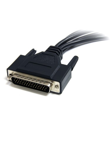 Tarjeta Adaptadora PCI Express PCIe de 4 Puertos Serie con Cable Multiconector RS232 Serial