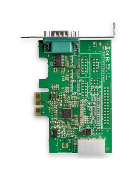 Tarjeta Adaptadora Serie PCI Express RS232 de 4 Puertos - Tarjeta Controladora Serie PCIe RS232 - PCIe a Serie DB9 - UART 16950
