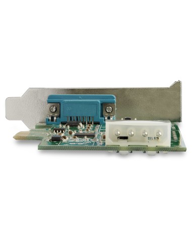 Tarjeta Adaptadora Serie PCI Express RS232 de 4 Puertos - Tarjeta Controladora Serie PCIe RS232 - PCIe a Serie DB9 - UART 16950