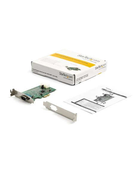 Tarjeta Adaptadora Serie PCI Express RS232 de 4 Puertos - Tarjeta Controladora Serie PCIe RS232 - PCIe a Serie DB9 - UART 16950
