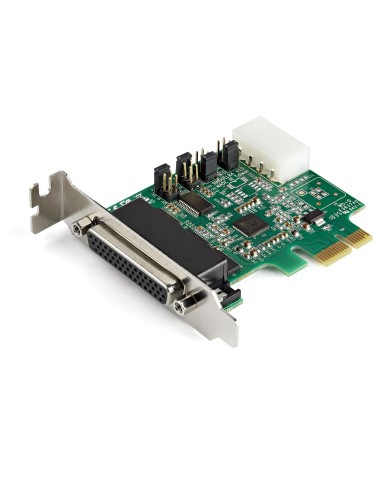 Tarjeta Adaptadora Serie PCI Express RS232 de 4 Puertos - Tarjeta Controladora Serie PCIe RS232 - PCIe a Serie DB9 - UART 16950