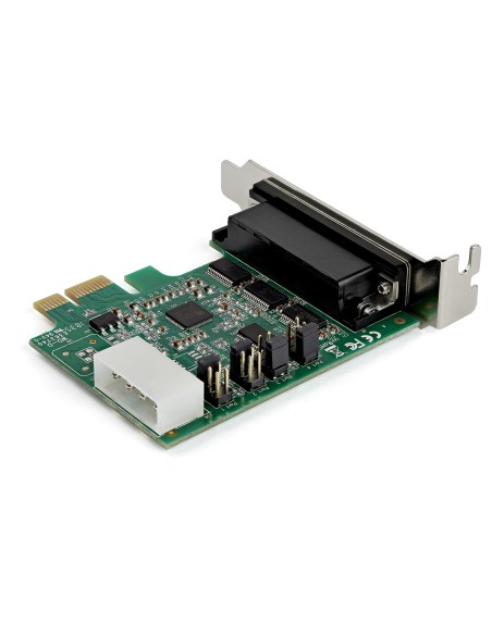 Tarjeta Adaptadora Serie PCI Express RS232 de 4 Puertos - Tarjeta Controladora Serie PCIe RS232 - PCIe a Serie DB9 - UART 16950