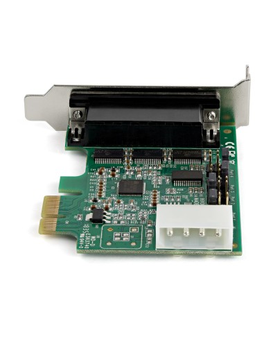 Tarjeta Adaptadora Serie PCI Express RS232 de 4 Puertos - Tarjeta Controladora Serie PCIe RS232 - PCIe a Serie DB9 - UART 16950