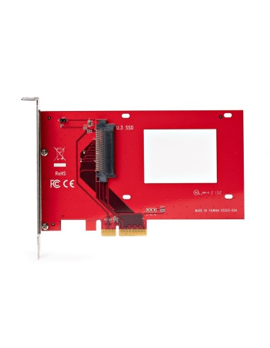 Tarjeta Adaptador U.3 a PCIe - Adaptador PCIe 4.0 x4 para SSDs U.3 NVMe de 2,5" - Tarjeta de Expansión PCI Express SFF-TA-1001 