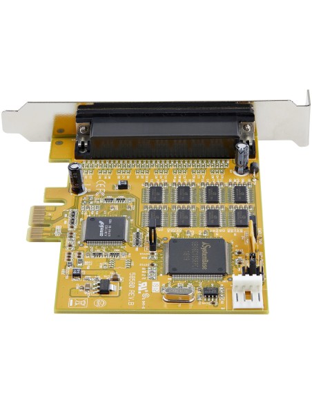 Tarjeta Adaptadora PCI Express Serie de 8 Puertos RS232 - Tarjeta Serial PCIe - DB9 UART 16C1050 - Tarjeta de Expansión Control