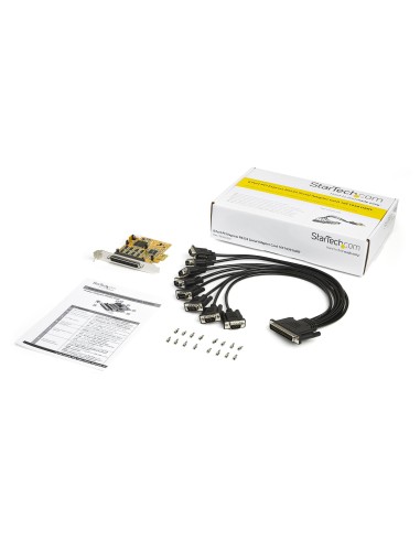 Tarjeta Adaptadora PCI Express Serie de 8 Puertos RS232 - Tarjeta Serial PCIe - DB9 UART 16C1050 - Tarjeta de Expansión Control