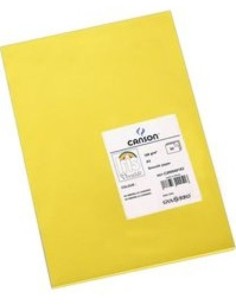 Paq 25 cartulinas 50x65 amarillo iris 185 gr
