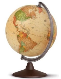 Esfera colegial marco polo con luz y lupa 26 cm