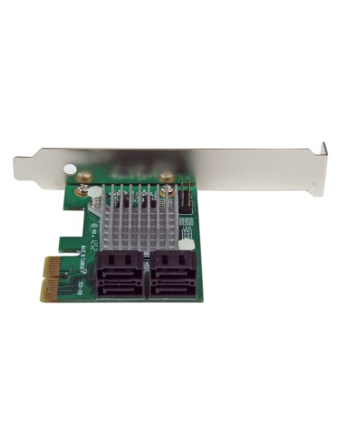 Tarjeta Controladora PCI Express 2.0 de 4 Puertos SATA III de 6Gbps RAID con Enlace HyperDuo para SSD - Adaptador PCIe a SATA3