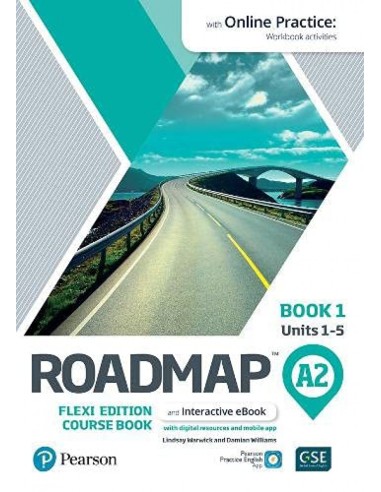 ROADMAP A2 FLEXI EDITION COURSE BOOK 1 WITH EBOOK AND ONLINE PRACTICE