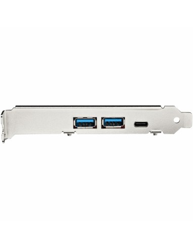 Tarjeta PCIe de 5 Puertos USB -Tarjeta PCI Express USB 3.2 Gen 2 (10Gbps)con 1 Puerto USB-C y 2 Puertos USB-A - 1 Terminal IDC 
