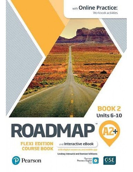 ROADMAP A2 FLEXI EDITION COURSE BOOK 2 WITH EBOOK AND ONLINE PRACTICE A