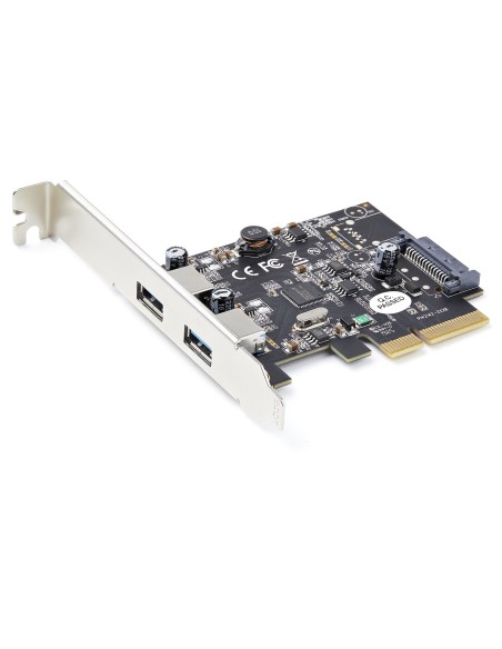 Tarjeta PCI Express de 2 Puertos USBA 10Gb/Puerto - Tarjeta PCI-E 3.0 x2 USB 3.2 Gen 2 (10Gbps) Tipo A - Win/Linux (PEXUSB312A3
