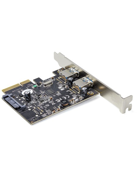 Tarjeta PCI Express de 2 Puertos USBA 10Gb/Puerto - Tarjeta PCI-E 3.0 x2 USB 3.2 Gen 2 (10Gbps) Tipo A - Win/Linux (PEXUSB312A3