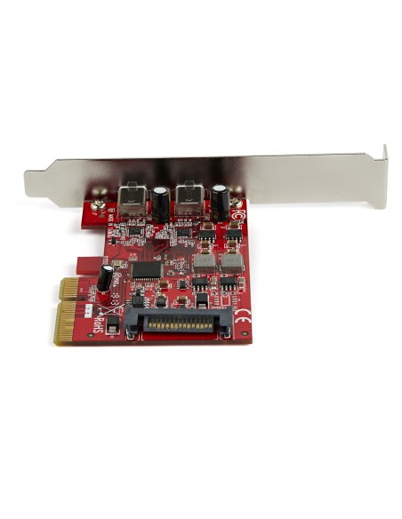 Tarjeta Adaptadora PCI Express de 2 Puertos USB-C 3.2 Gen 2 10Gbps