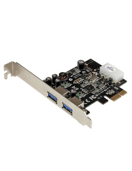 Adaptador Tarjeta Controladora PCI Express PCI-E 2 Puertos USB 3.0 con Alimentación Molex y UASP