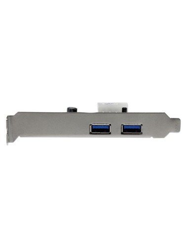 Adaptador Tarjeta Controladora PCI Express PCI-E 2 Puertos USB 3.0 con Alimentación Molex y UASP