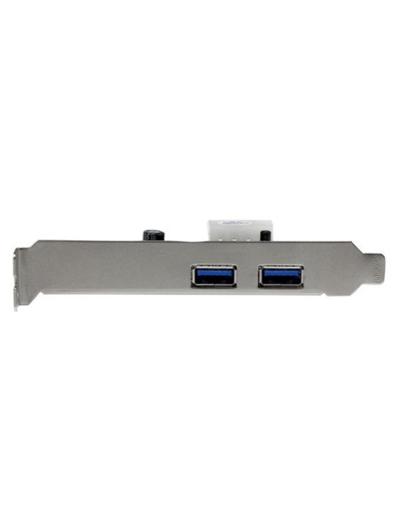 Adaptador Tarjeta Controladora PCI Express PCI-E 2 Puertos USB 3.0 con Alimentación Molex y UASP