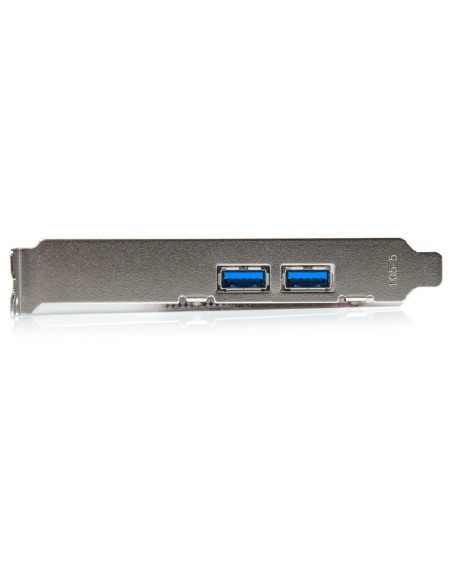 Adaptador tarjeta PCI Express de 2 puertos externos 2 internos USB 3.0 con alimentación SATA