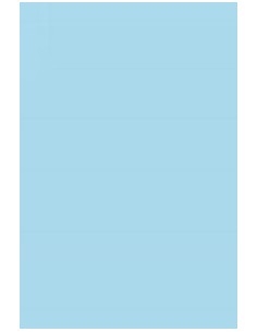 Paq 25 cartulinas 50x65 azul cielo iris 185 gr