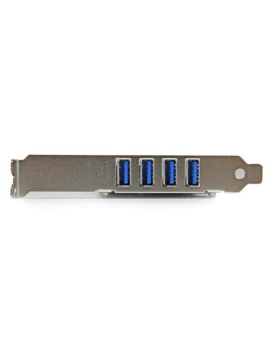 Tarjeta Adaptador PCI Express PCI-E USB 3.0 con UASP de 4 Puertos - Alimentación SATA