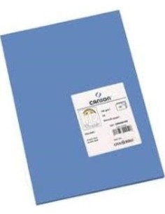 Paq 25 cartulinas 50x65 azul mar iris 185 gr