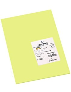 Paq 25 cartulinas 50x65 verde manzana iris 185 gr