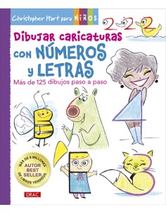 Dibujar caricaturas con numeros y letras