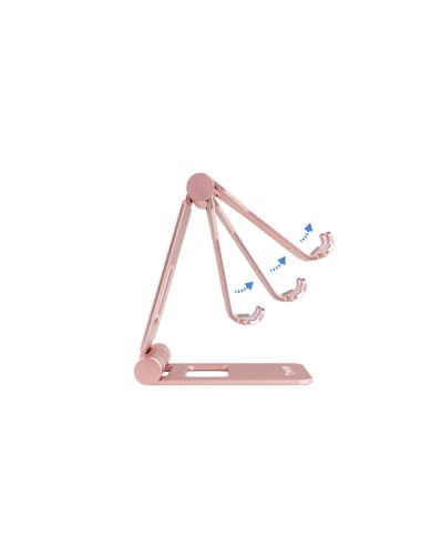Soporte de sobremesa ajustable para teléfono / tablet hasta 10, Rosa Velvet
