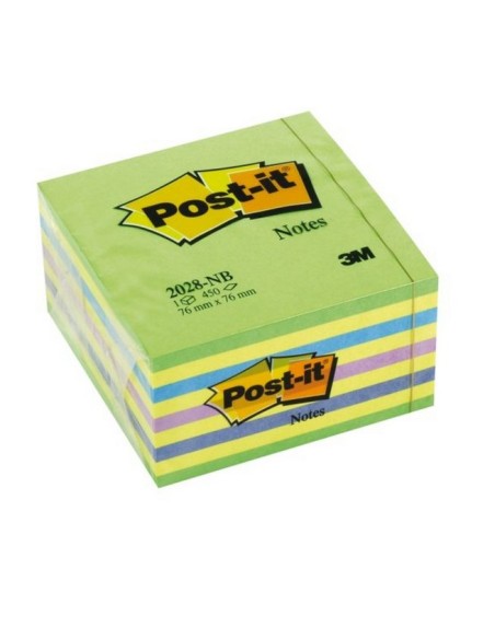 2028-NB nota autoadhesiva Plaza Azul, Verde, Amarillo 450 hojas Autoadhesivo