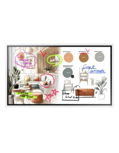 WM65FX Pantalla plana para señalización digital 165,1 cm (65") LED Wifi 450 cd / m² 4K Ultra HD Gris, Blanco Pantalla táctil Tiz