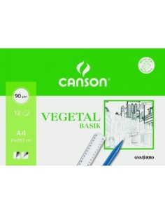 Bolsa minipack 12 hojas papel vegetal a4 95 g