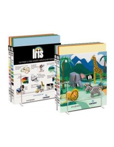 CAJA EXPOSITOR 200 CARTULINAS IRIS 50X65 185G 8 COLORES SURTIDO B