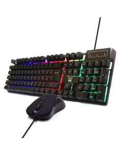 PL3201 teclado Ratón incluido USB QWERTY Español Negro 2