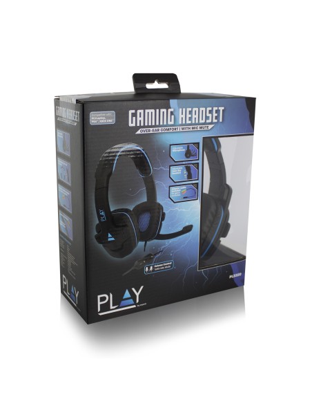 PL3320 auricular y casco Auriculares Alámbrico Diadema Juego Negro