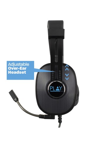 Play PL3321 Auriculares Alámbrico Diadema Juego Negro