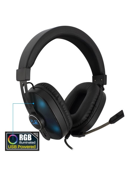 Play PL3321 Auriculares Alámbrico Diadema Juego Negro