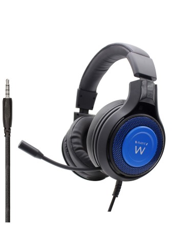 PL3322 auricular y casco Auriculares Banda para cuello Conector de 3,5 mm Negro, Azul