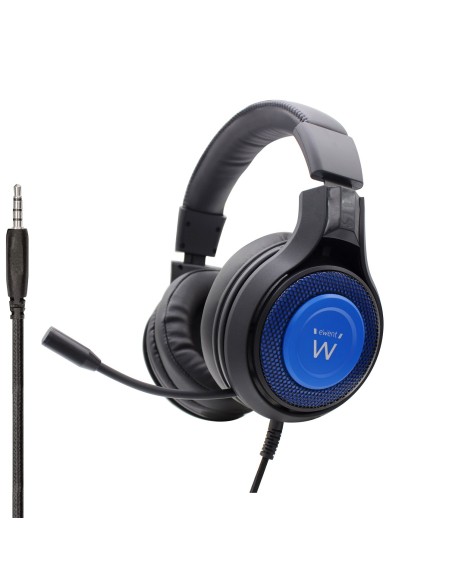 PL3322 auricular y casco Auriculares Banda para cuello Conector de 3,5 mm Negro, Azul