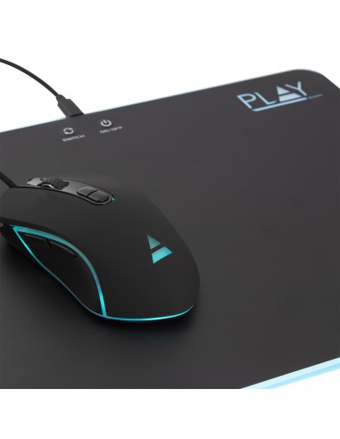 PL3341 alfombrilla para ratón Alfombrilla de ratón para juegos Negro