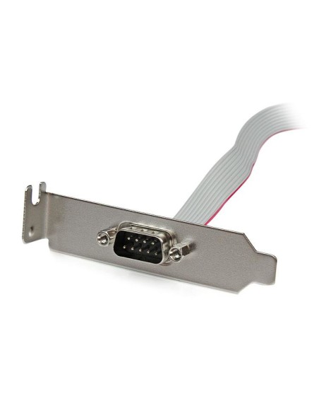 Adaptador de 0.4m Header Cabezal Bracket Serie Serial DB9 RS232 a IDC 10 Pines Placa Base Perfil Bajo