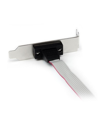 Adaptador de 0.4m Header Cabezal Bracket Serie Serial DB9 RS232 a IDC 10 Pines Placa Base Perfil Bajo