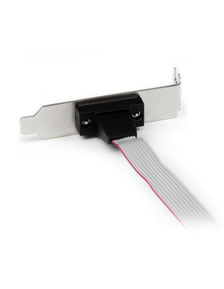 Adaptador de 0.4m Header Cabezal Bracket Serie Serial DB9 RS232 a IDC 10 Pines Placa Base Perfil Bajo