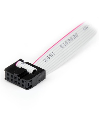 Cabezal Bracket 2 puertos COM de Serie Serial - 2x DB9 Macho - 2x IDC10 Hembra