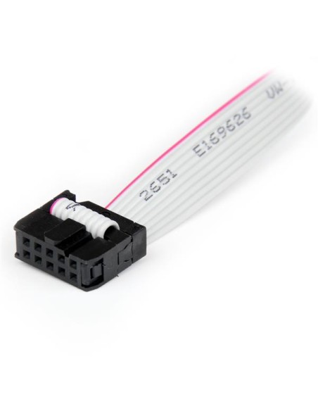 Cabezal Bracket 2 puertos COM de Serie Serial - 2x DB9 Macho - 2x IDC10 Hembra