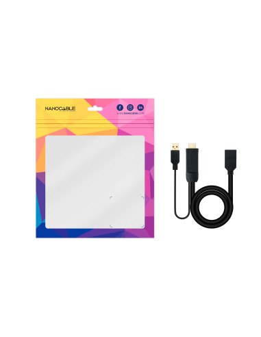 Conversor HDMI 2.0 a DisplayPort V1.2 Negro, 20 cm