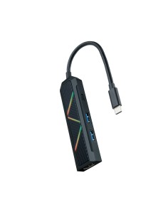 10.16.0401 base para portátil y replicador de puertos Alámbrico USB 3.2 Gen 1 (3.1 Gen 1) Type-C Negro